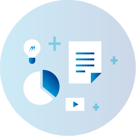 資料とキラキラのイメージ